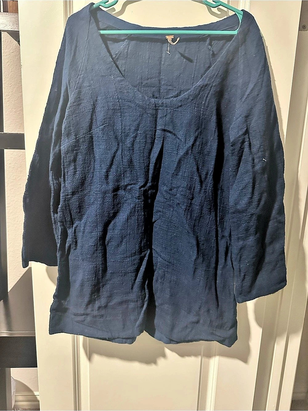 Free People Cotton dress Blue Size XS